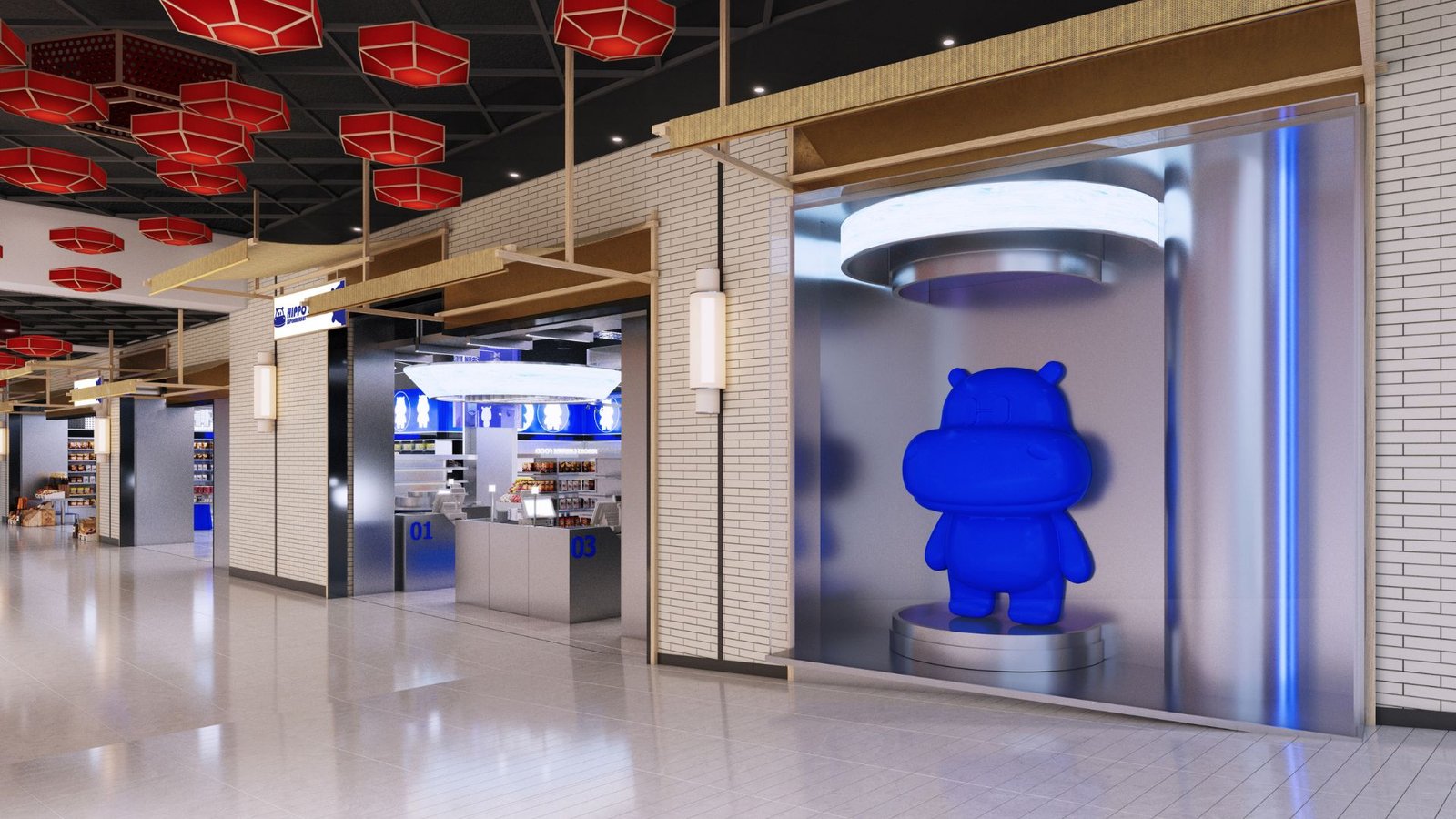 HIPPO BOX Supermarket Dubai Mall UAE-700㎡