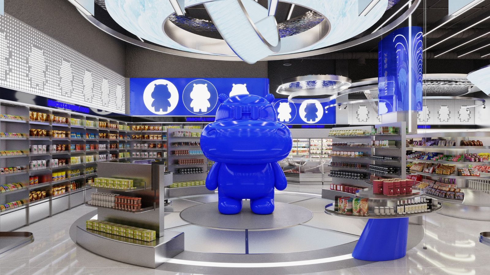 HIPPO BOX Supermarket Dubai Mall UAE-700㎡