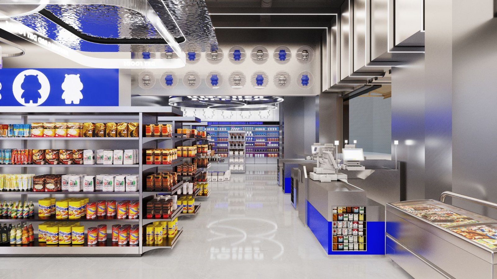 HIPPO BOX Supermarket Dubai Mall UAE-700㎡