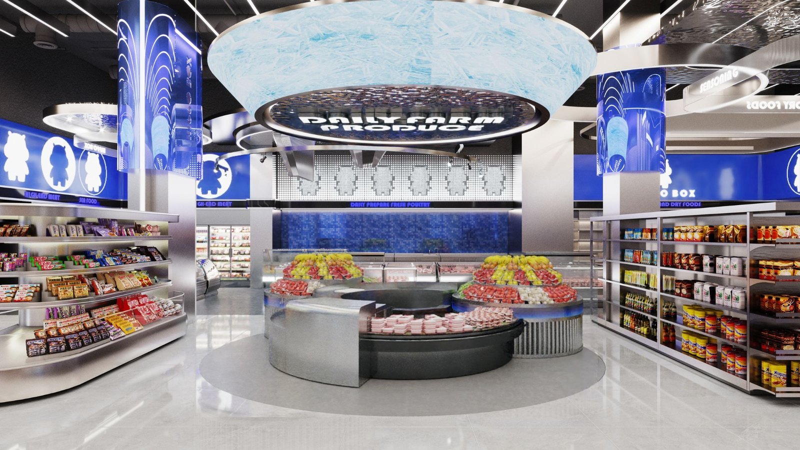 HIPPO BOX Supermarket Dubai Mall UAE-700㎡