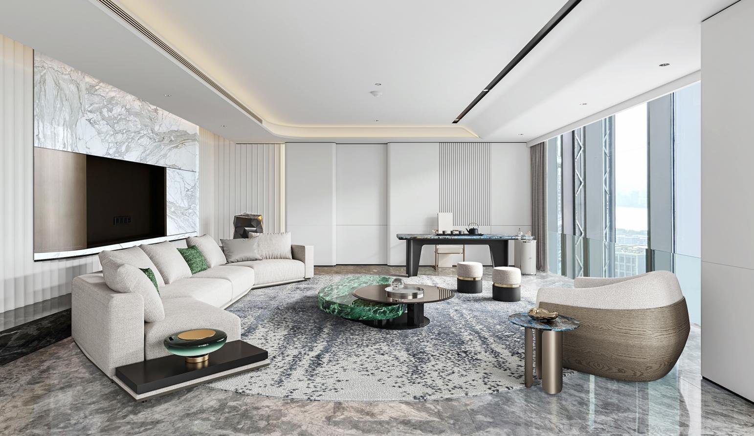 Hangzhou One Mansion Residential Soft Furnishing Design Project