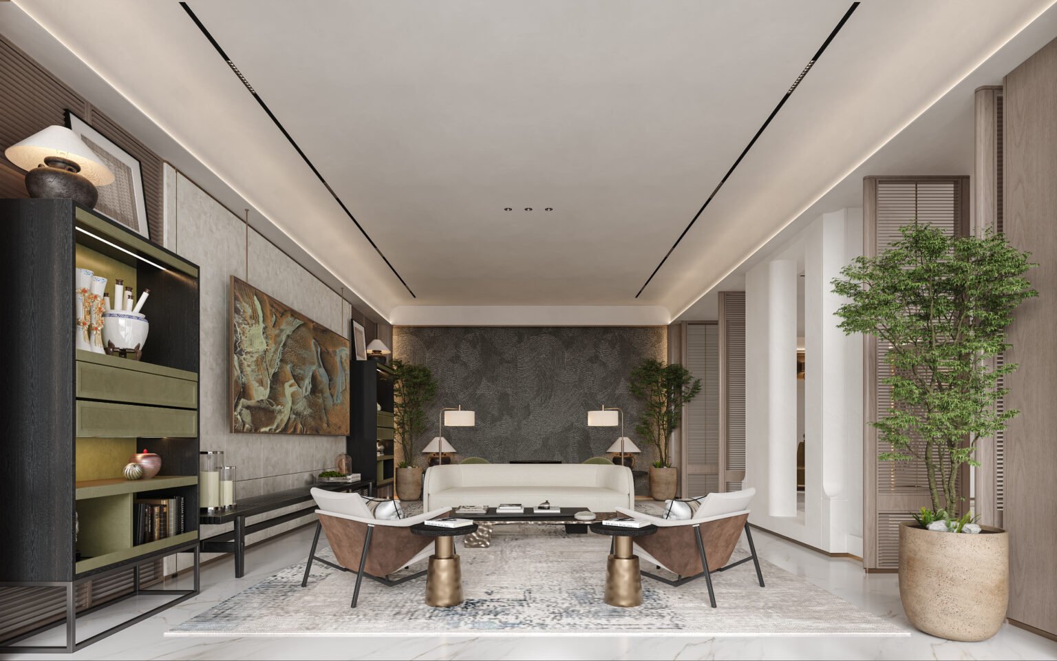 Elegant Asian Style Villa Construction | Top Interior Design Firm
