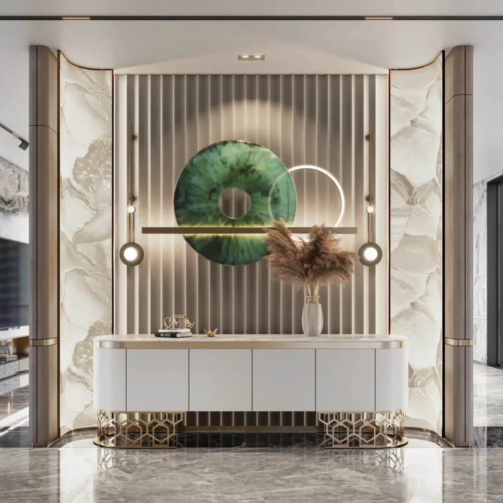 Chic luxury interior space designed by peng space interiors, highlighting modern aesthetics and refined details.